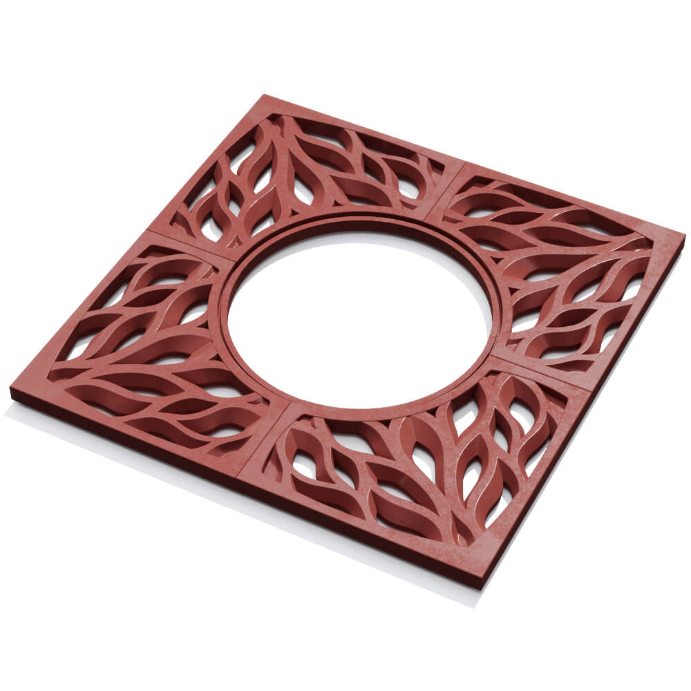 Приствольная решетка для дерева ZKING CRUST 1.2х1.2м Красная в Харцызске фото