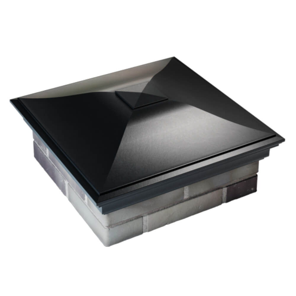 Колпак Zking Монблан Черный на столб 2х2 кирпича (515х515мм) Харцызск фото