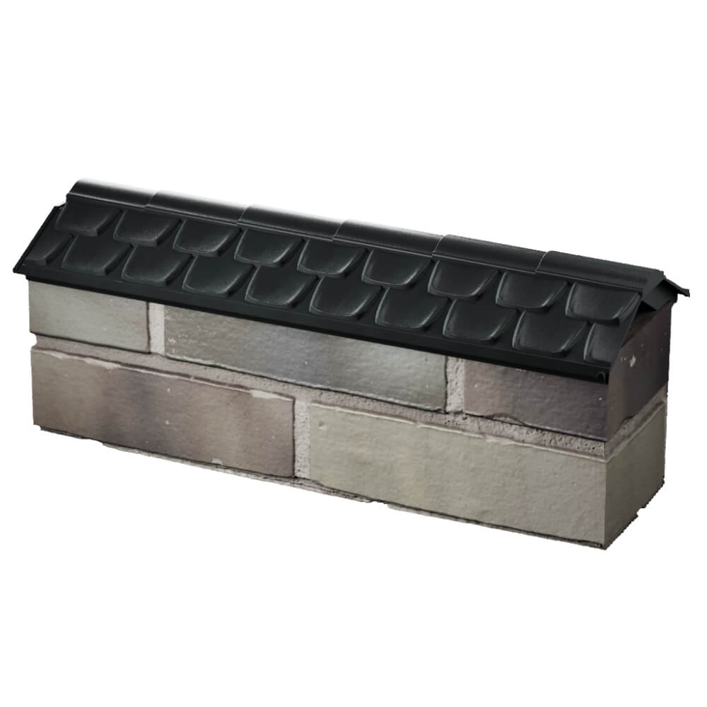 Парапет Zking Эльбрус Черный с посадкой на 0.5 кирпича (130мм) в Харцызске фото