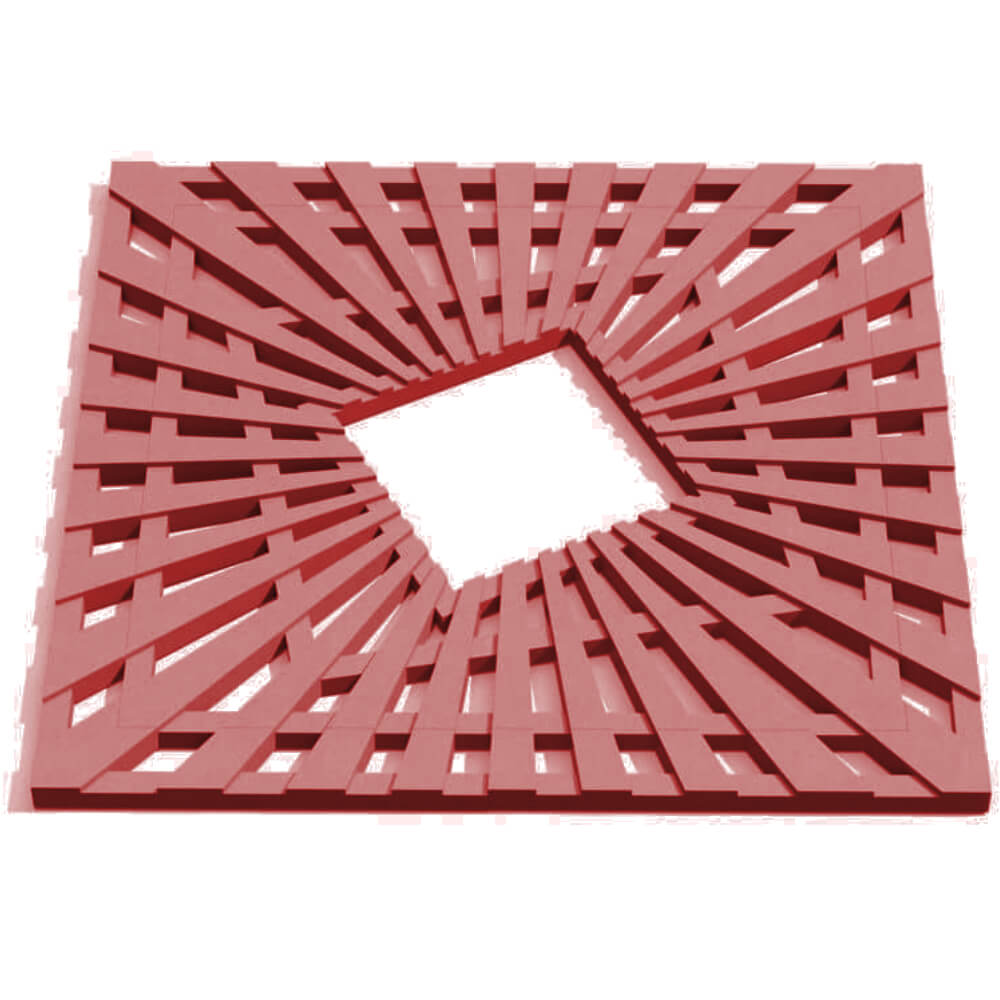 Приствольная решетка для дерева ZKING ATMOSPHERE 1.2х1.2м Красная Харцызск фото