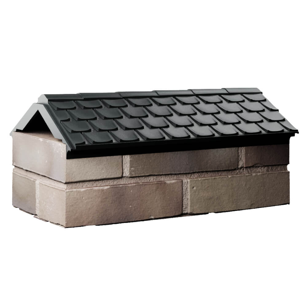 Парапет Zking Эльбрус Черный с посадкой на 1 кирпич (255мм) Харцызск фото