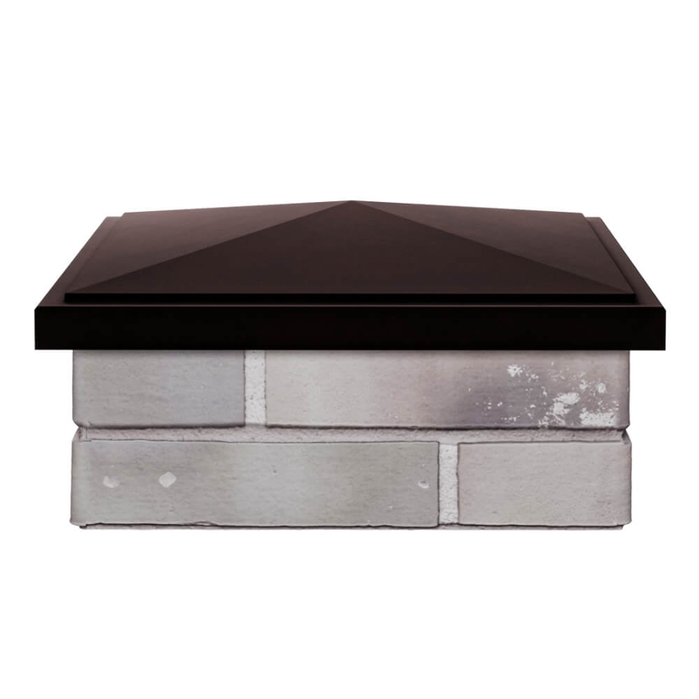 Колпак Zking БонаМоно Коричневый на столб 1.5х1.5 кирпича (385х385, 400х400мм) Харцызск фото