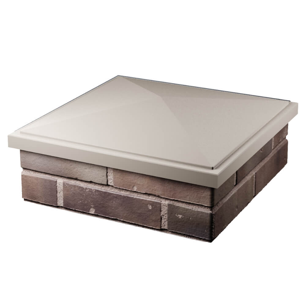 Колпак Zking БонаМоно Бежевый на столб 2х2 кирпича (515х515, 530х530мм) в Харцызске фото