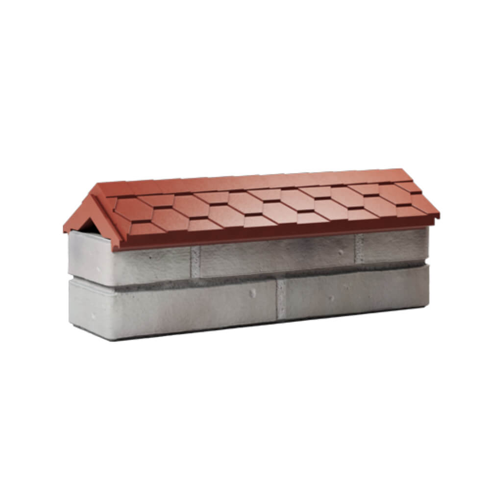 Парапет Zking Эверест Красный с посадкой на 0.5 кирпича (130мм) Харцызск фото