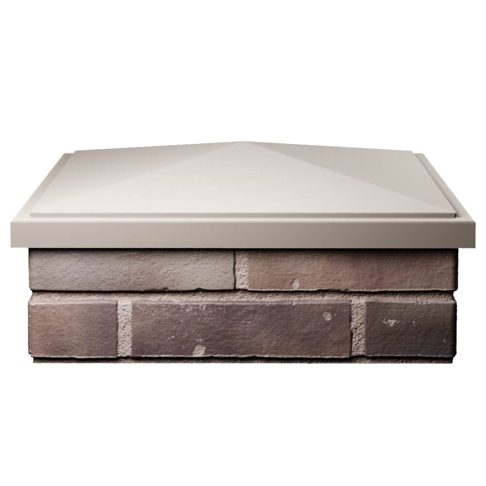 Колпак Zking БонаМоно Бежевый на столб 2х2 кирпича (515х515, 530х530мм) Харцызск фото