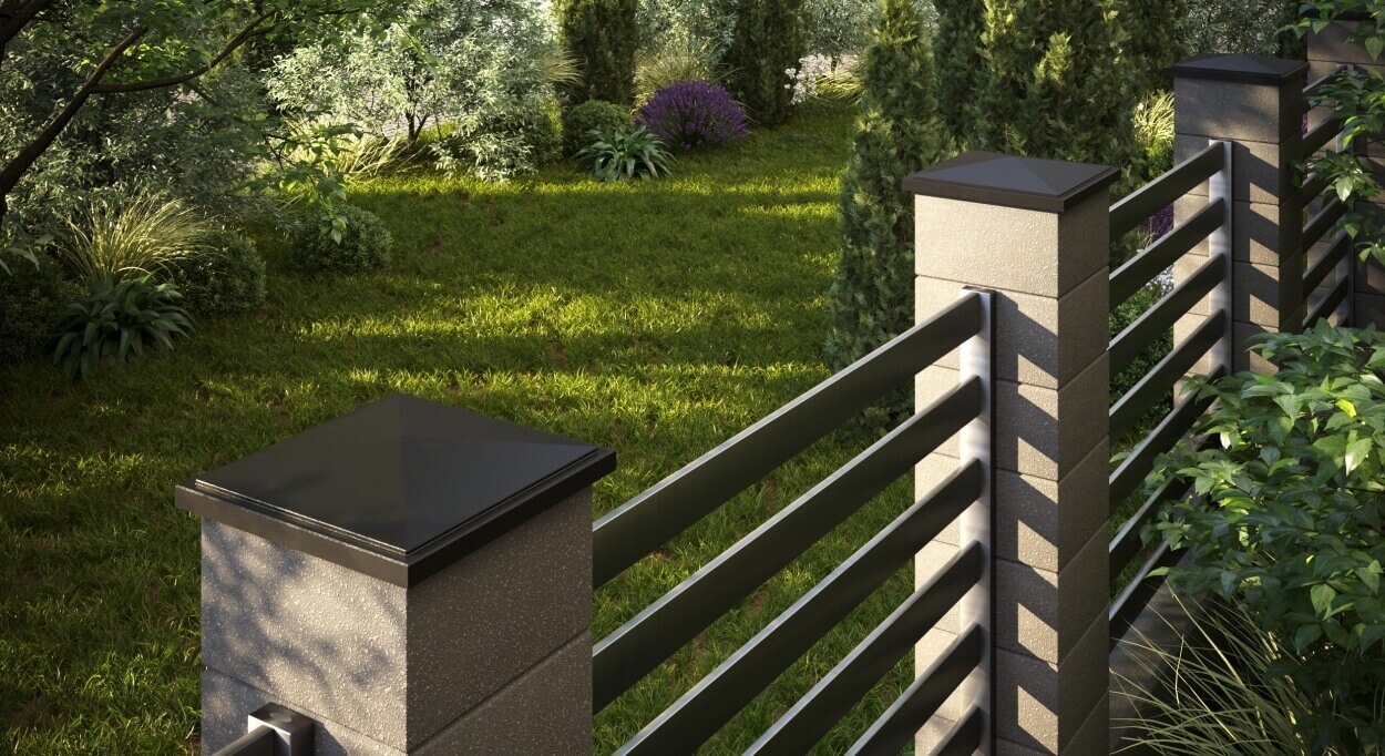 Колпак Zking БонаМоно Коричневый на столб 1.5х1.5 кирпича (385х385, 400х400мм) в Харцызске фото