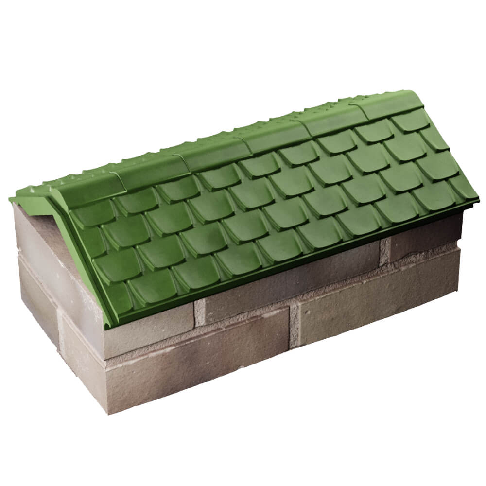 Парапет Zking Эльбрус Зеленый с посадкой на 1 кирпич (255мм) в Харцызске фото