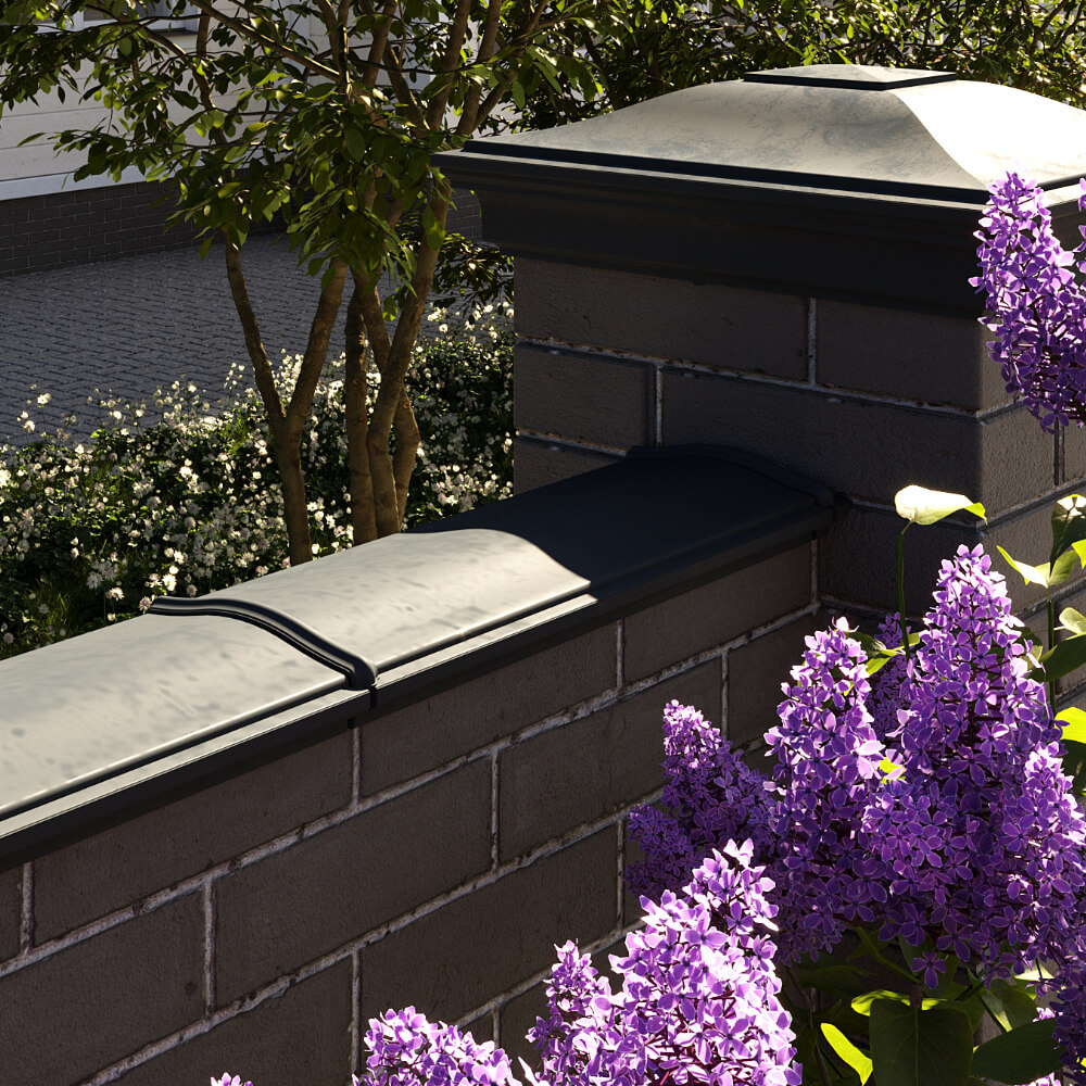 Парапет Zking Монблан Черный посадка на 0.5 кирпича (130мм) в Харцызске фото