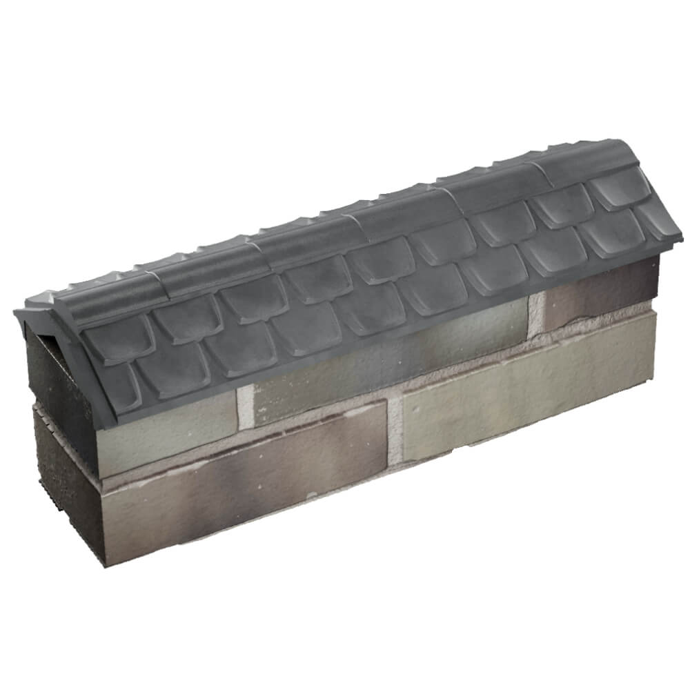 Парапет Zking Эльбрус Серый с посадкой на 0.5 кирпича (130мм) в Харцызске фото