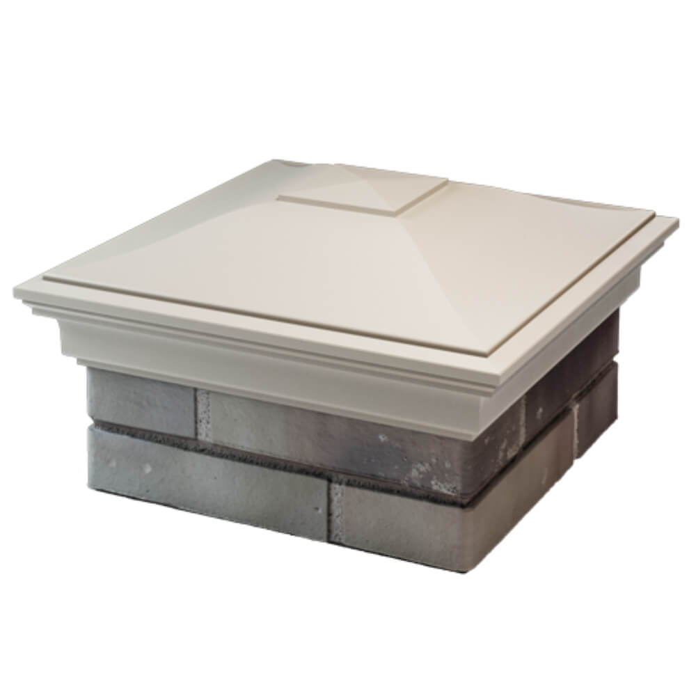 Колпак Zking Монблан Бежевый на столб 1.5х1.5 кирпича (385х385мм) в Харцызске фото