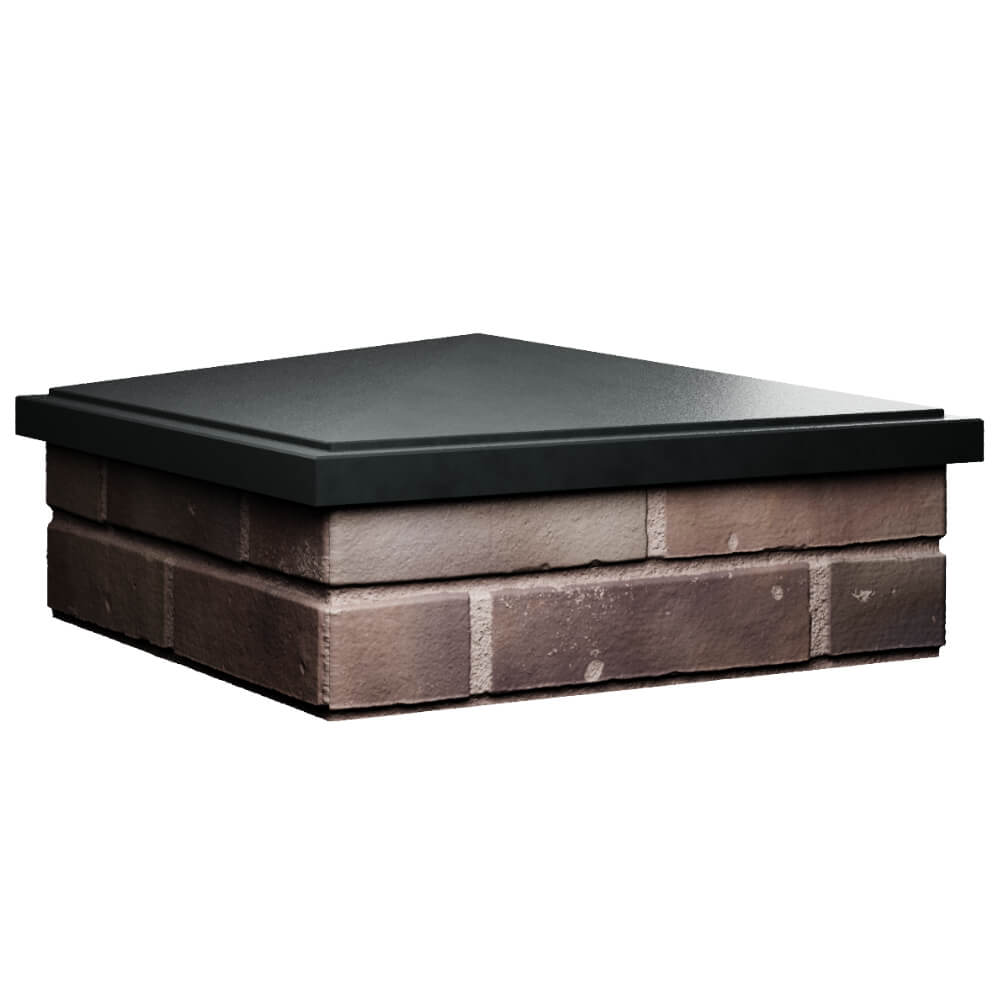 Колпак Zking БонаМоно Черный на столб 2х2 кирпича (515х515, 530х530мм) в Харцызске фото