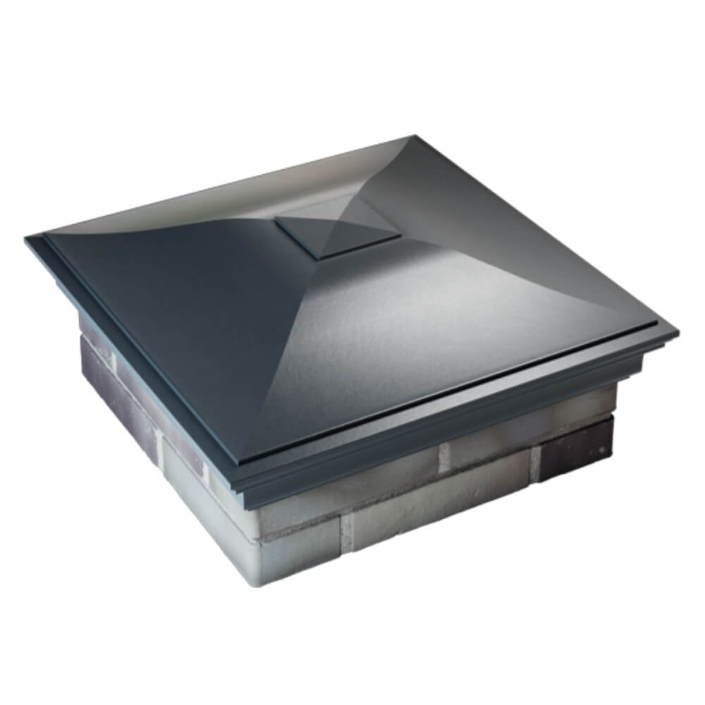 Колпак Zking Монблан Серый на столб 2х2 кирпича (515х515мм) Харцызск фото