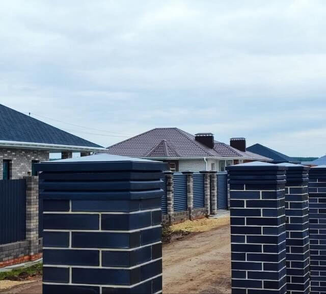 Колпак Zking Бона ХайТек Серый на столб 1.5х1.5 кирпича (385х385мм) в Харцызске фото