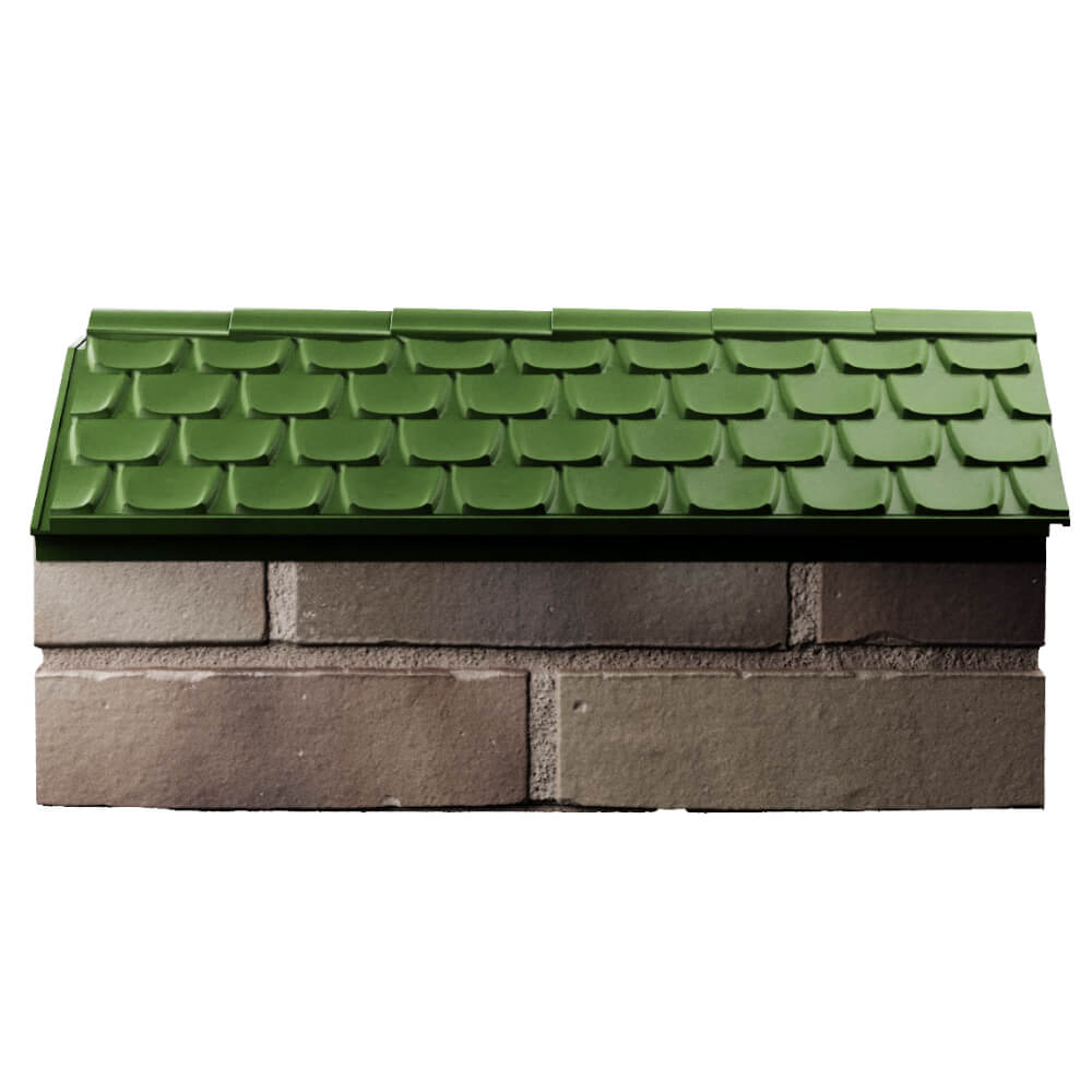 Парапет Zking Эльбрус Зеленый с посадкой на 1 кирпич (255мм) в Харцызске фото