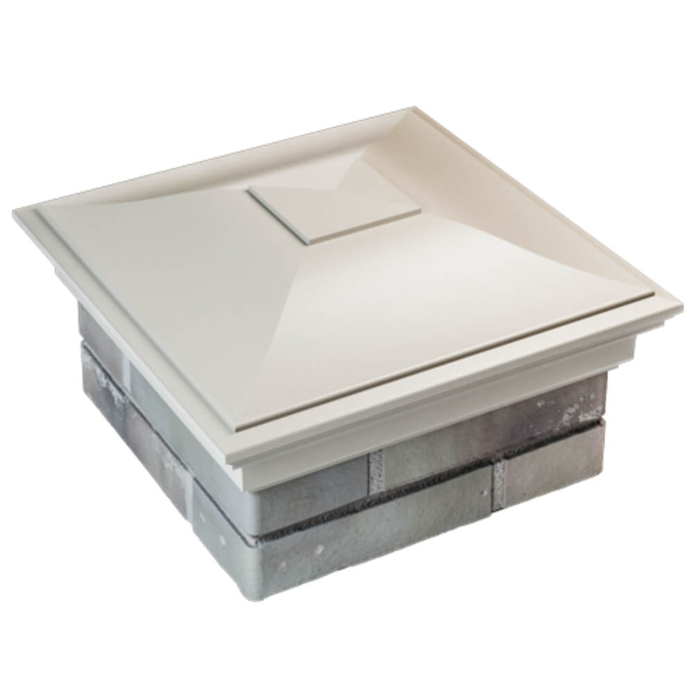 Колпак Zking Монблан Бежевый на столб 1.5х1.5 кирпича (385х385мм) в Харцызске фото