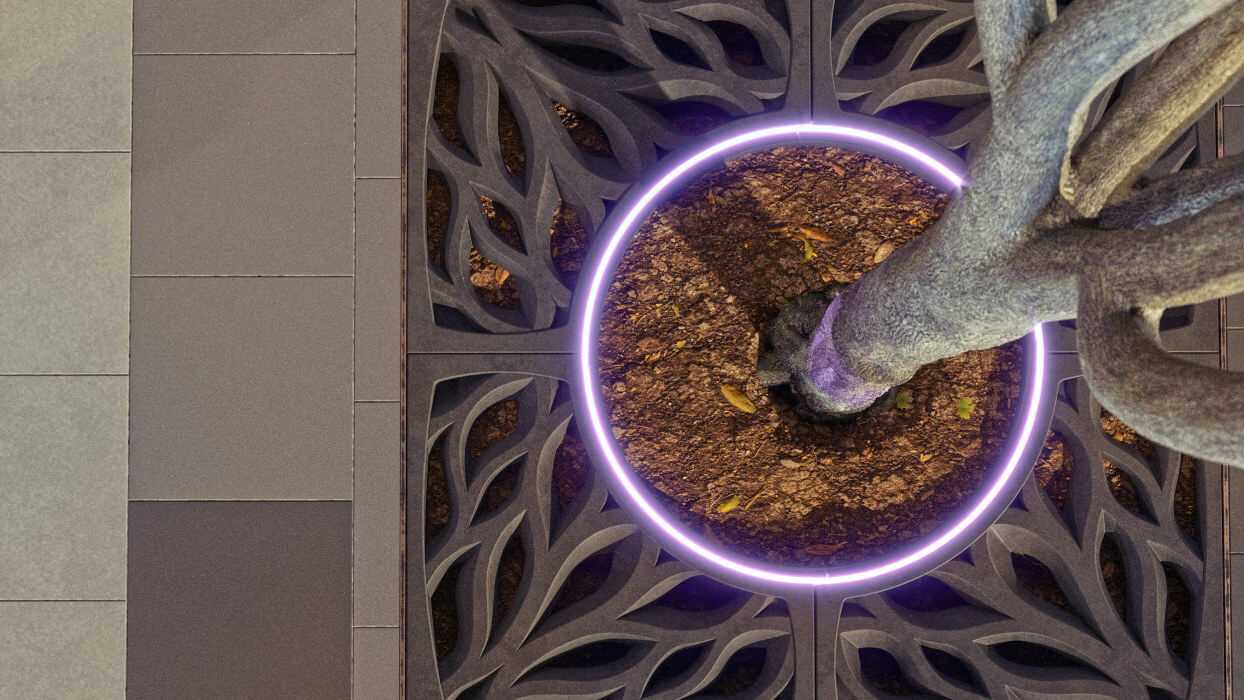 Приствольная решетка для дерева ZKING CRUST 1.2х1.2м Черная в Харцызске фото