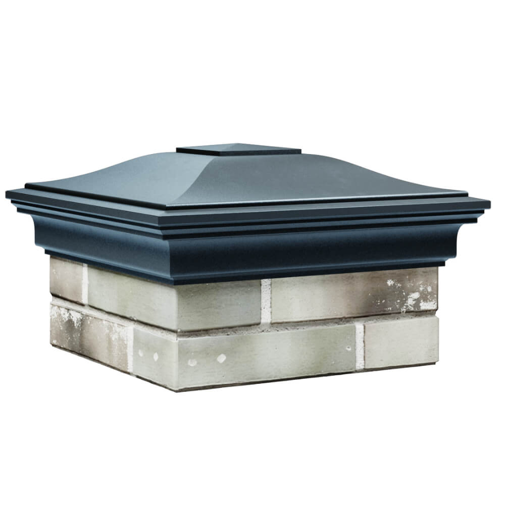 Колпак Zking Монблан Серый на столб 1.5х1.5 кирпича (385х385мм) в Харцызске фото