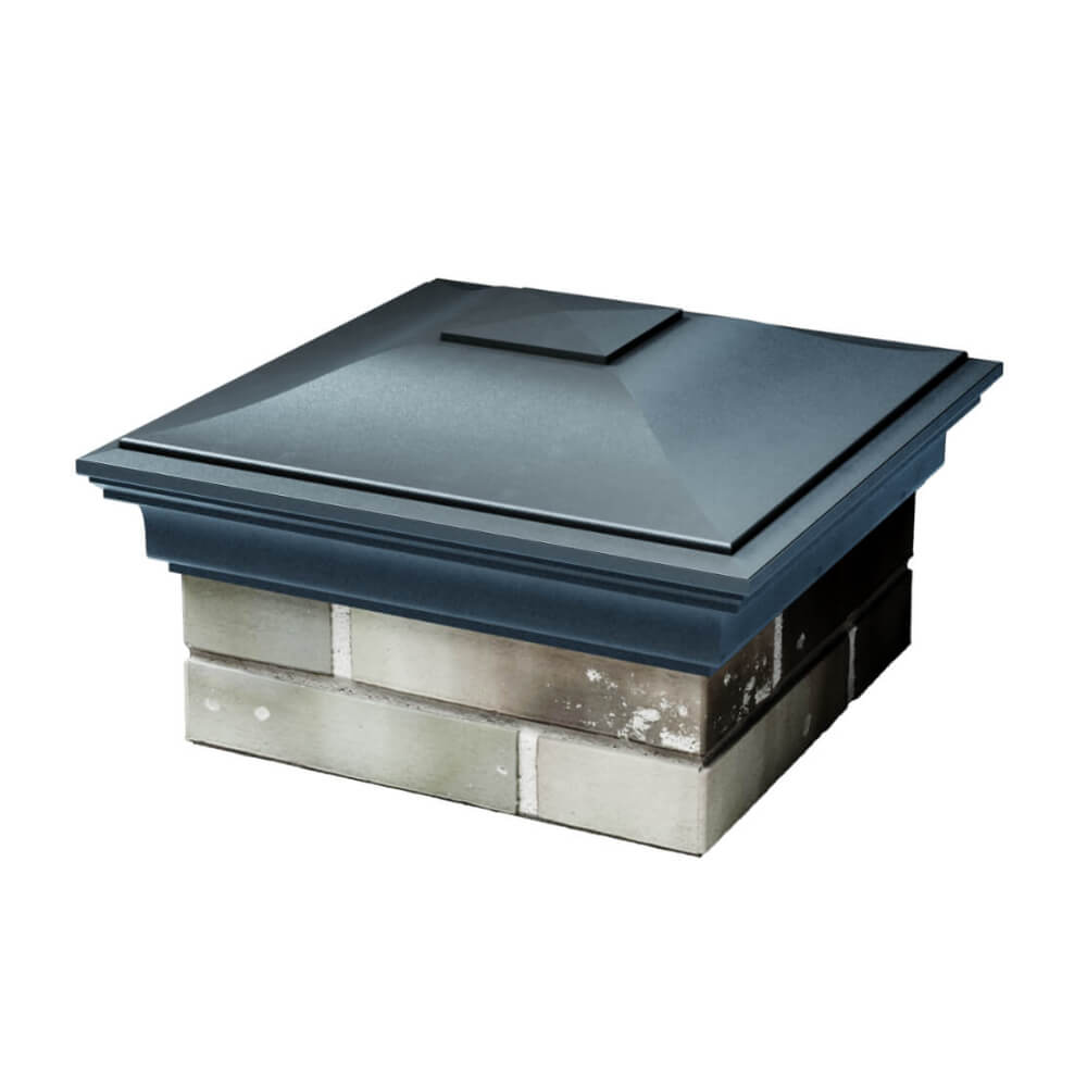 Колпак Zking Монблан Серый на столб 1.5х1.5 еврокирпича 0.7НФ (355х355мм) в Харцызске фото