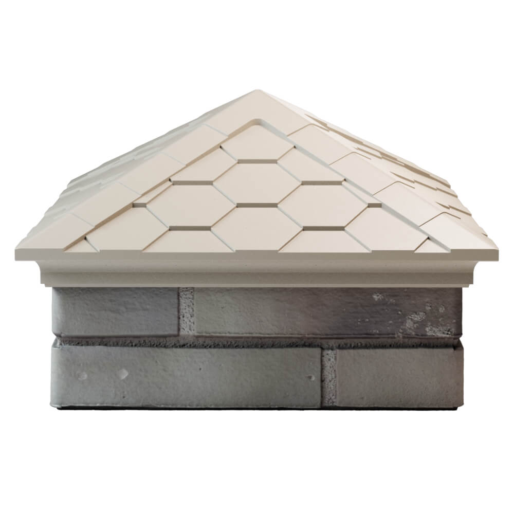 Колпак Zking Эверест Бежевый на столб 1.5х1.5 кирпича (390х390мм) Харцызск фото