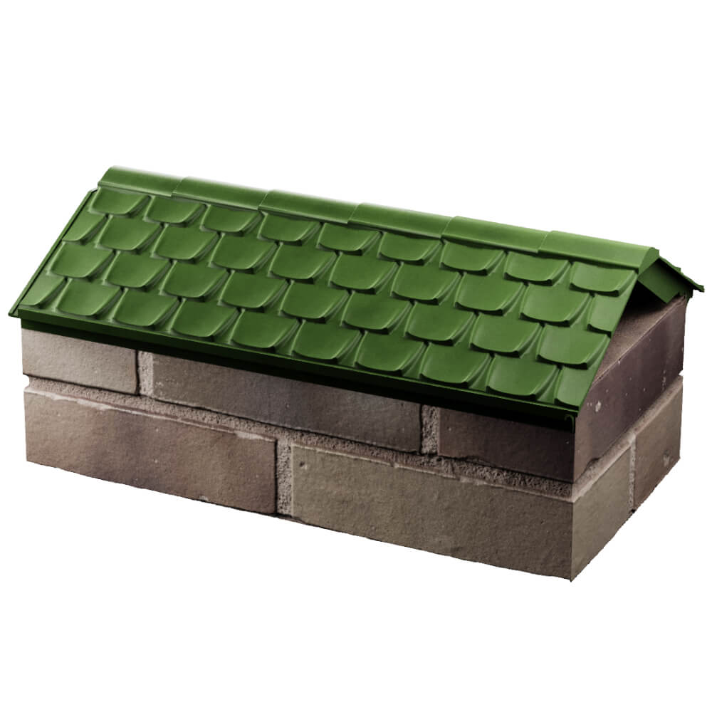 Парапет Zking Эльбрус Зеленый с посадкой на 1 кирпич (255мм) в Харцызске фото