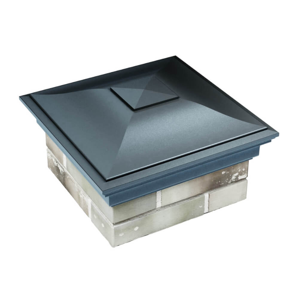 Колпак Zking Монблан Серый на столб 1.5х1.5 еврокирпича 0.7НФ (355х355мм) в Харцызске фото