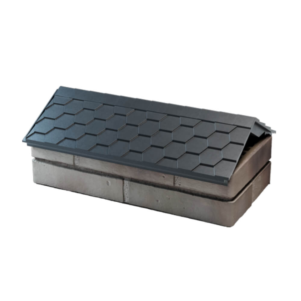 Парапет Zking Эверест Серый с посадкой на 1 кирпич (200/225/255мм) в Харцызске фото