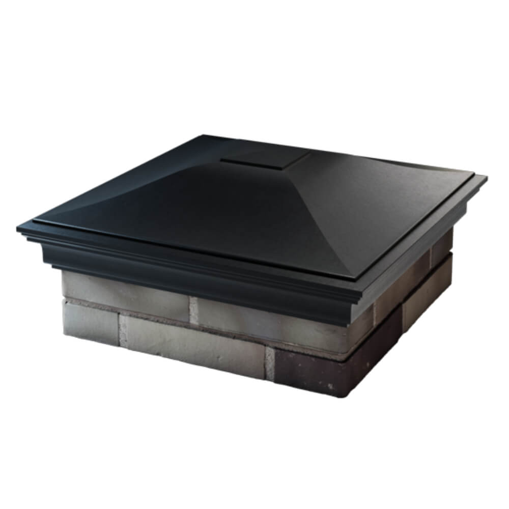 Колпак Zking Монблан Черный на столб 2х2 кирпича (515х515мм) в Харцызске фото