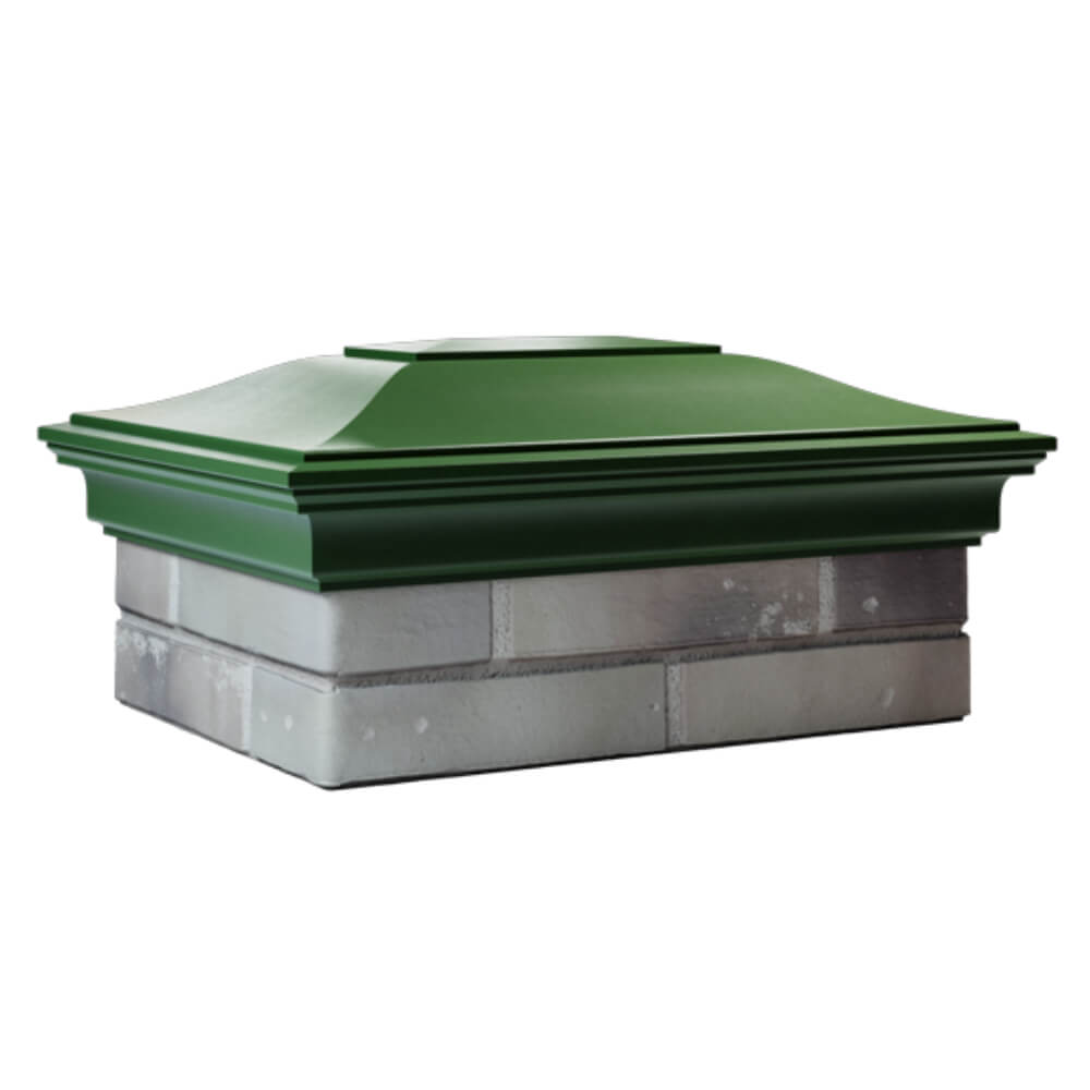 Колпак Zking Монблан Зеленый на столб 2х1.5 кирпича (515х385мм) в Харцызске фото