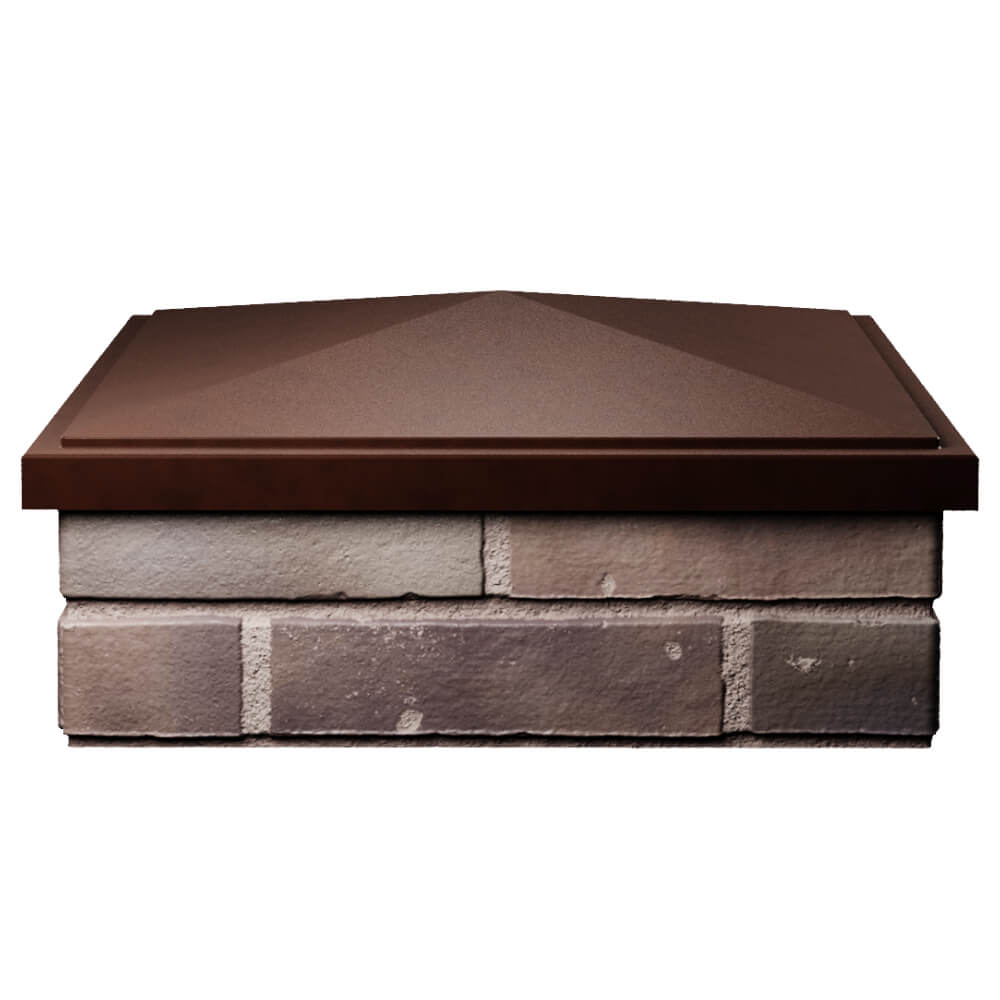 Колпак Zking БонаМоно Коричневый на столб 2х2 кирпича (515х515, 530х530мм) Харцызск фото