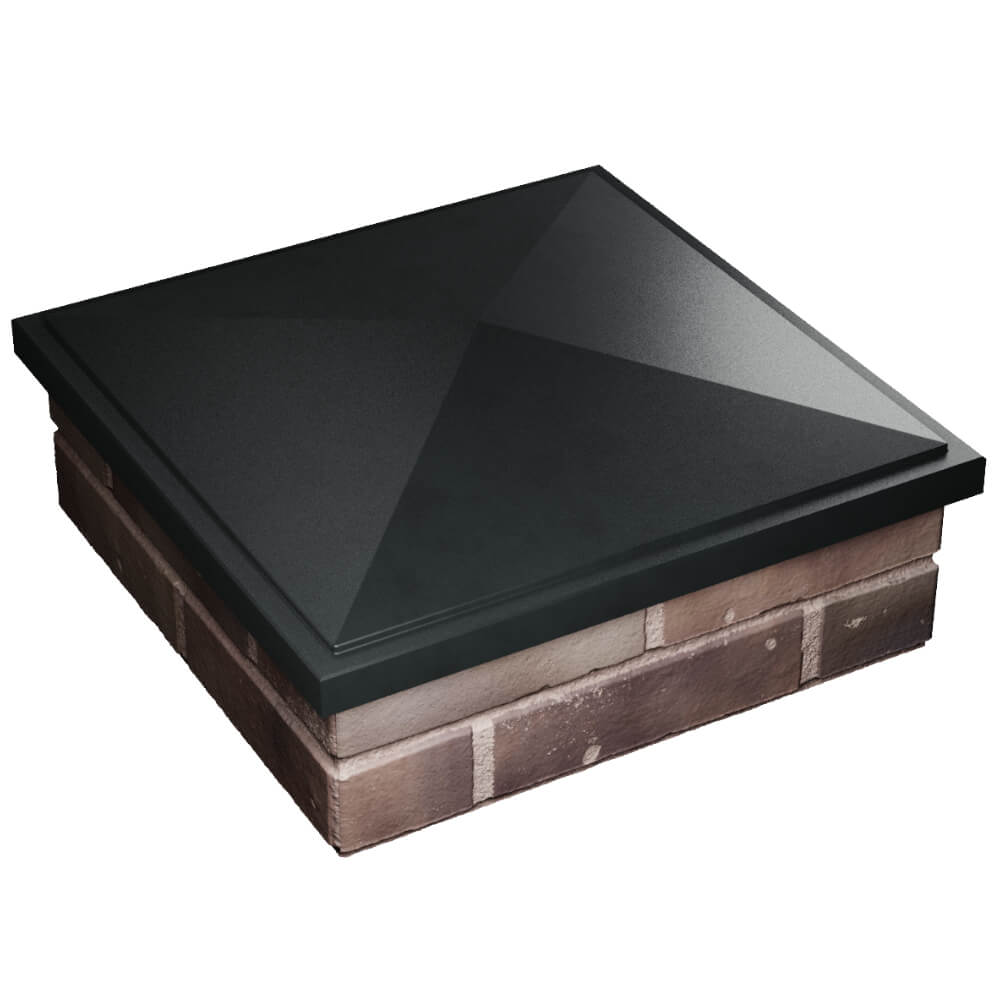 Колпак Zking БонаМоно Черный на столб 2х2 кирпича (515х515, 530х530мм) в Харцызске фото