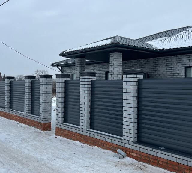 Колпак Zking Бона ХайТек Серый на столб 1.5х1.5 кирпича (385х385мм) в Харцызске фото