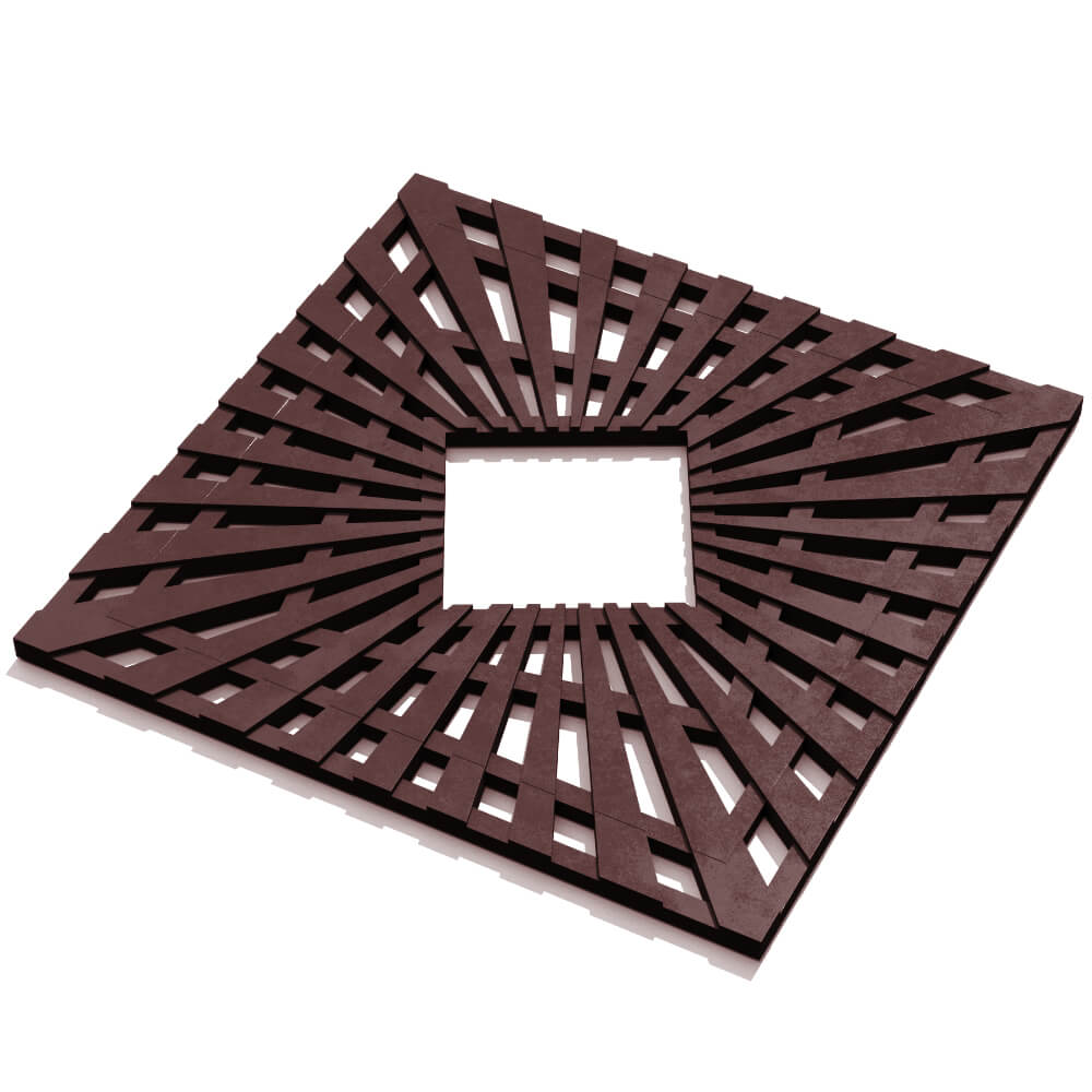 Приствольная решетка для дерева ZKING ATMOSPHERE 1.2х1.2м Коричневая в Харцызске фото