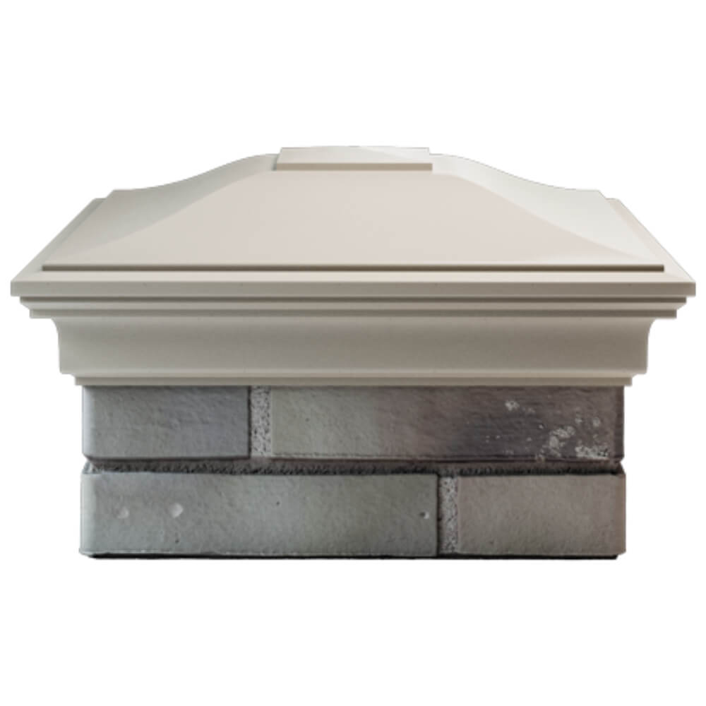 Колпак Zking Монблан Бежевый на столб 1.5х1.5 кирпича (385х385мм) Харцызск фото