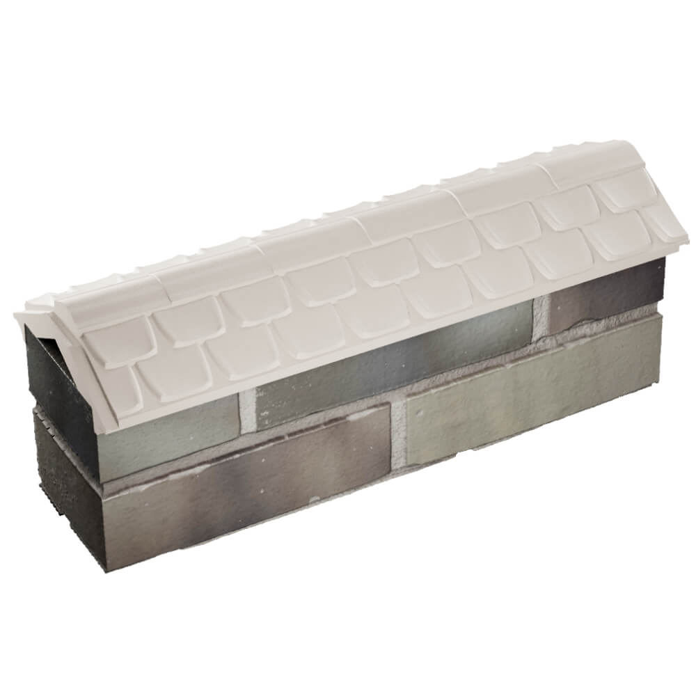 Парапет Zking Эльбрус Бежевый с посадкой на 0.5 кирпича (130мм) в Харцызске фото