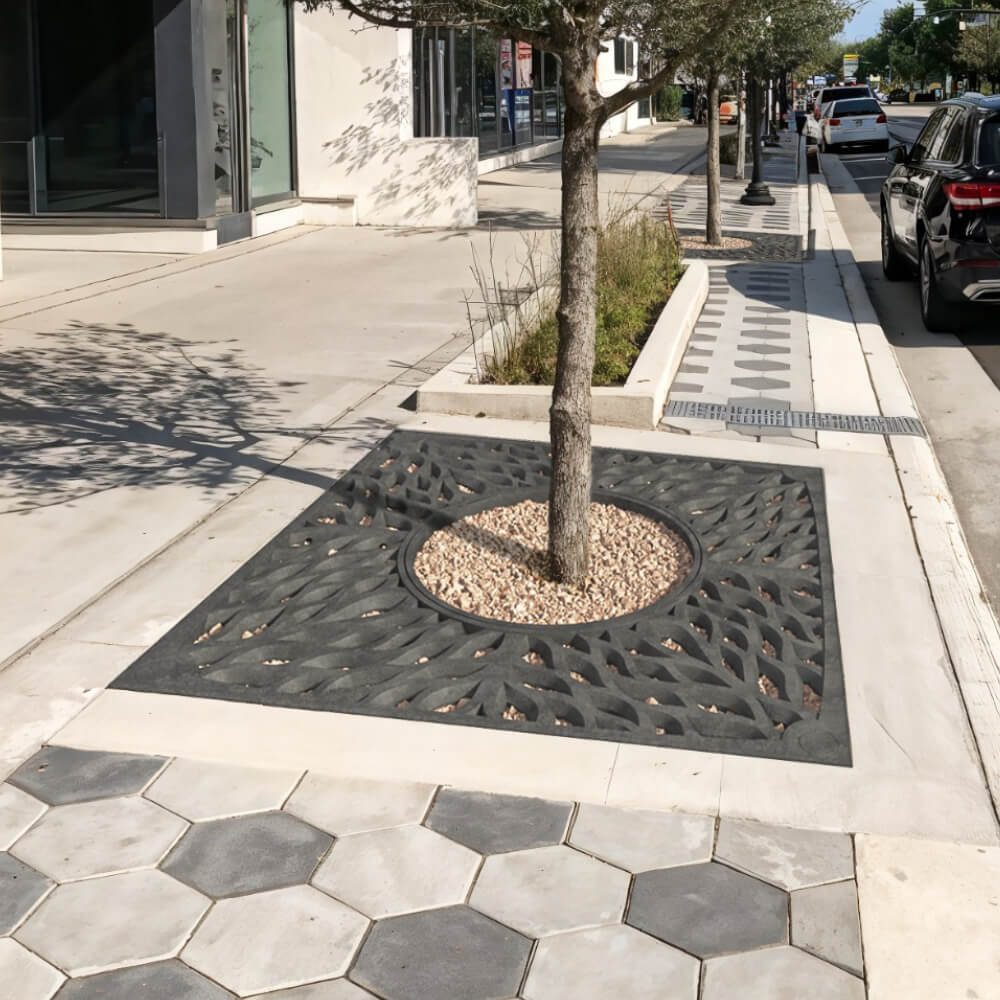 Приствольная решетка для дерева ZKING CRUST 2х2м Черная в Харцызске фото