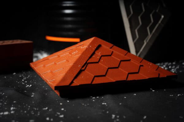 Колпак Zking Эверест Красный на столб 1.5х1.5 кирпича (390х390мм) в Харцызске фото