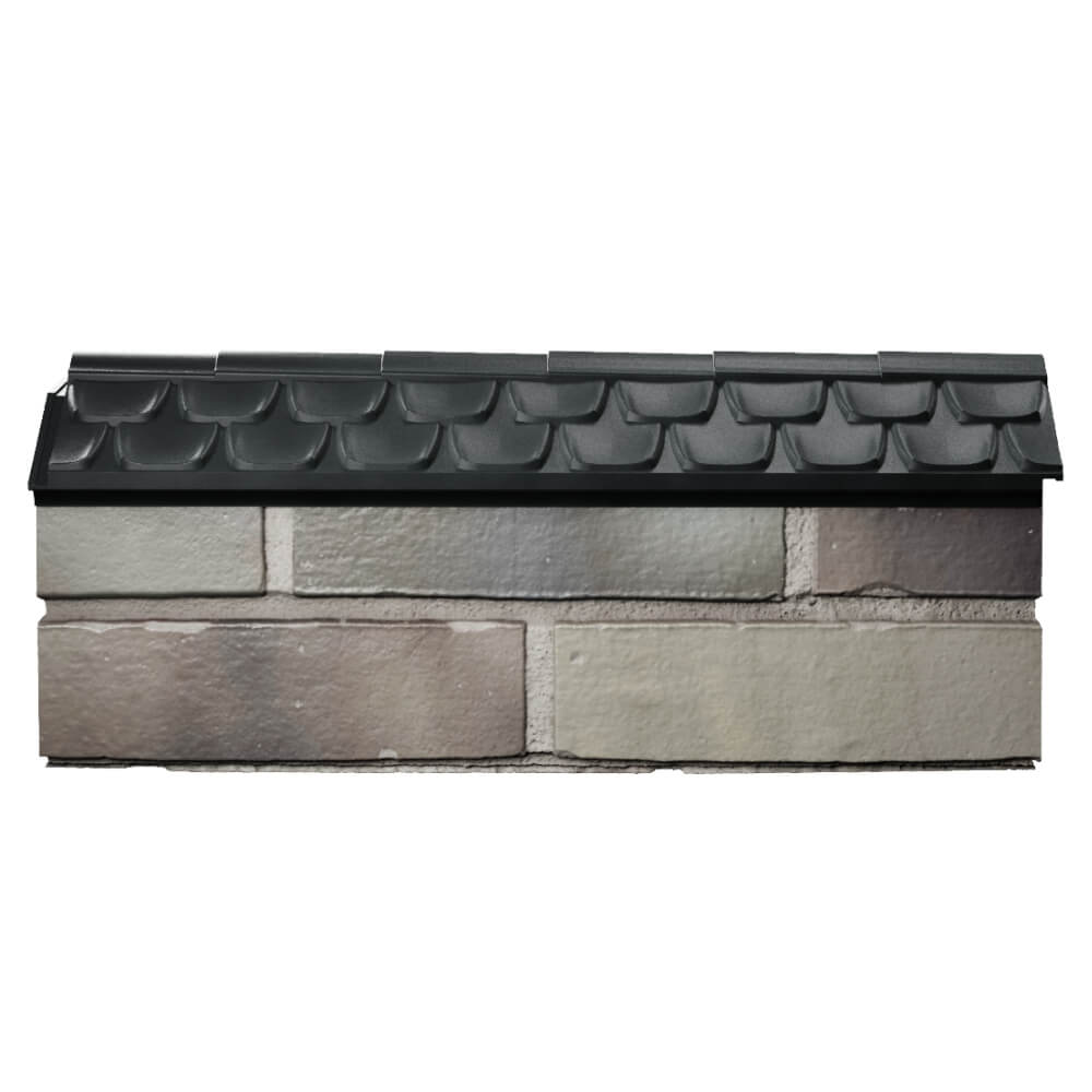 Парапет Zking Эльбрус Черный с посадкой на 0.5 кирпича (130мм) в Харцызске фото