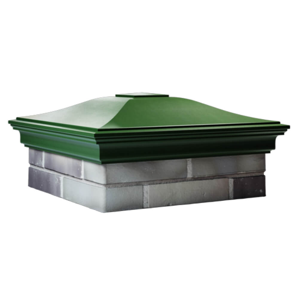 Колпак Zking Монблан Зеленый на столб 2х2 кирпича (515х515мм) в Харцызске фото