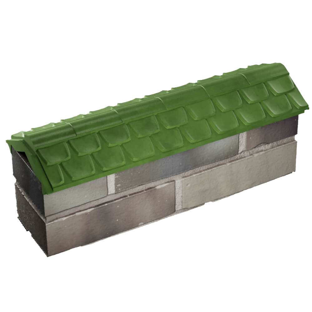 Парапет Zking Эльбрус Зеленый с посадкой на 0.5 кирпича (130мм) в Харцызске фото